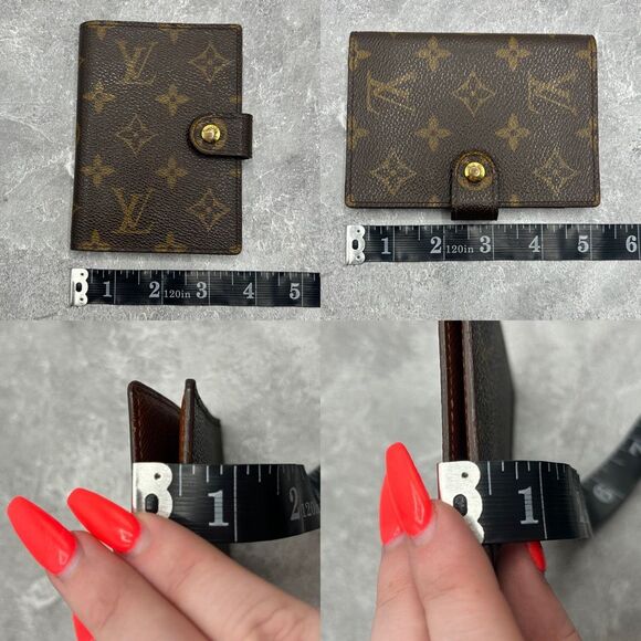 Louis Vuitton Monogram Etui Palm Cover Dark Brown Coated Canvas Snap - Picture 15 of 15